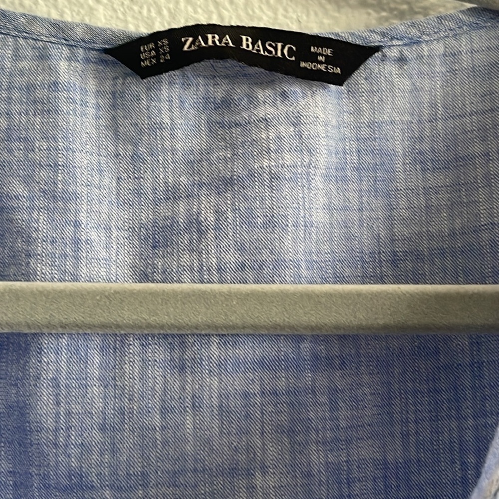 Zara Boho Puff Sleeve Top Size XS - Picture 3 of 7